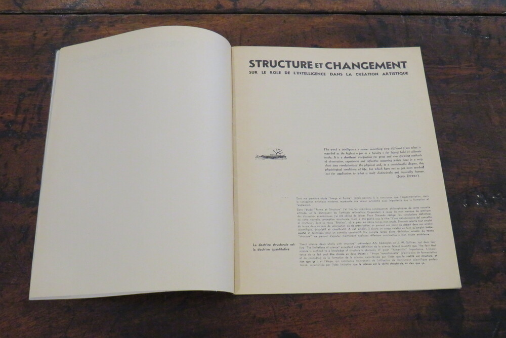 ASGER JORN. Structure et changement. Sur le rôle de l’intelligence dans la création artistique.