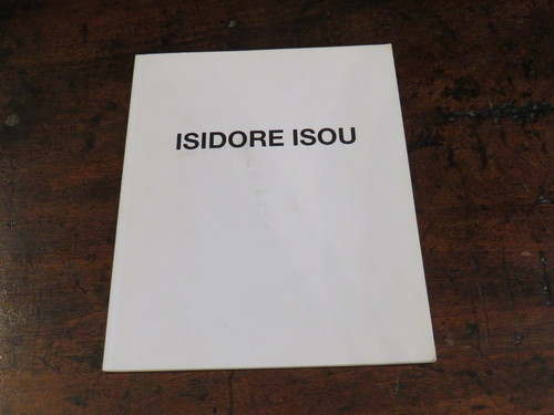 Lettrismo ISIDORE ISOU. Entretiens avec Jean Cocteau, 1989