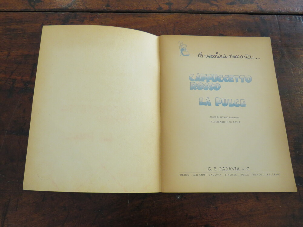 NONNO PAZIENZA. La vecchina racconta… n. 4. Cappuccetto Rosso – La pulce.