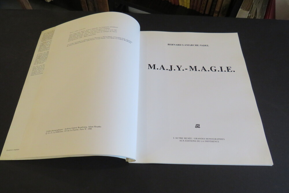 BERNARD LAMARCHE-VADEL. M.A.J.Y. MAGIE (Duchamp, Warhol, Beuys, Klein).