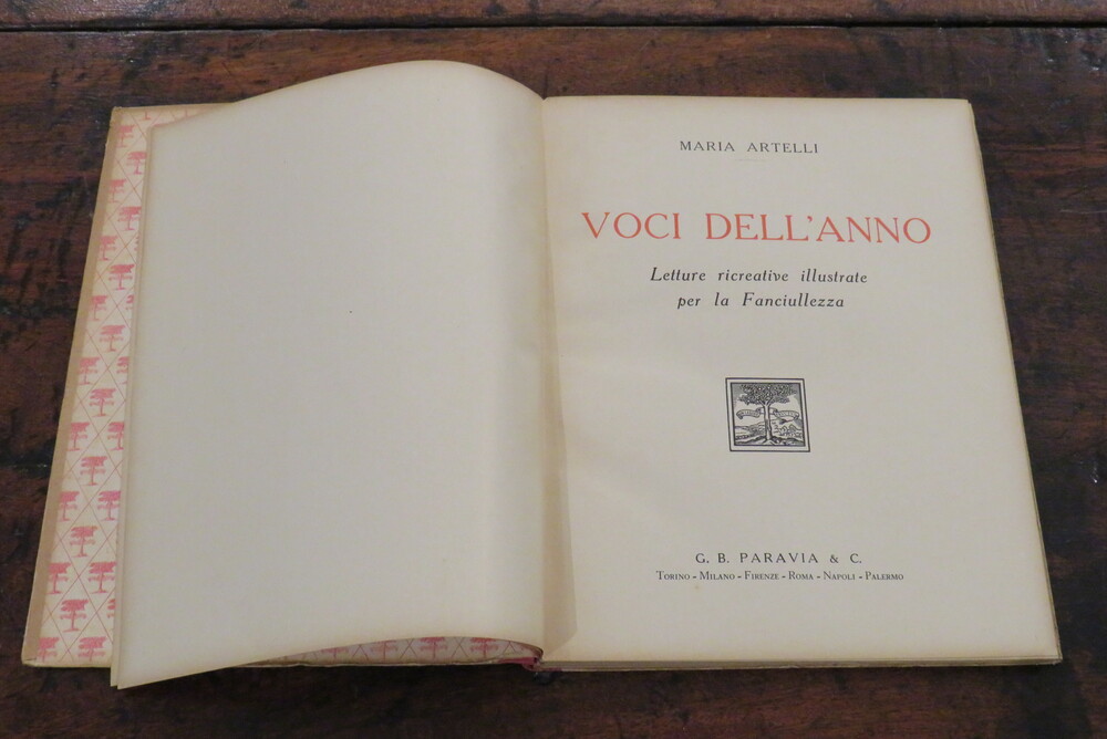 MARIA ARTELLI. Voci dell’anno. Letture ricreative illustrate per la Fanciullezza.