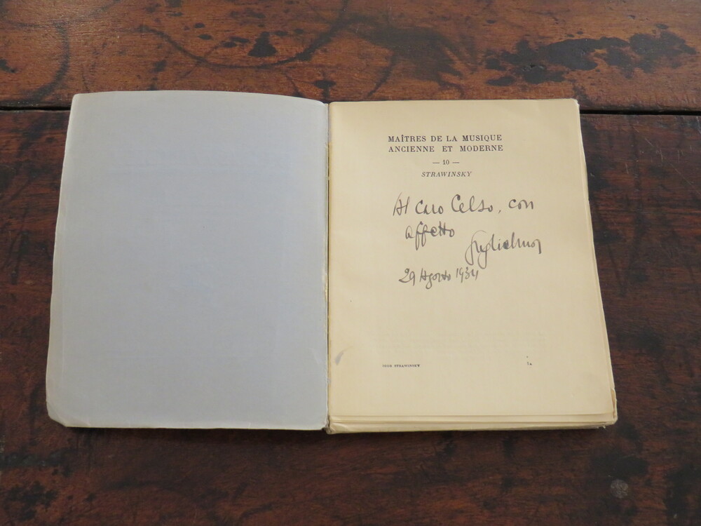 ANDRÉ SCHAEFFNER. Strawinsky.