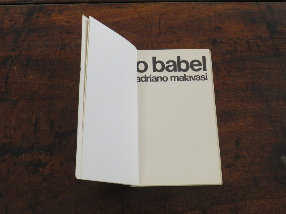 ADRIANO MALAVASI. O Babel.