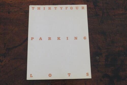 Libri d'artista EDWARD RUSCHA. Thirty four Parking lots in Los Angeles.
