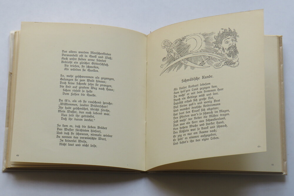 LUDWIG UHLAND. Uhland. Gedichte von Ludwig Uhland. Bilder von Ferdinand Staeger. Texte gesichtet von Hans Fraungruber.