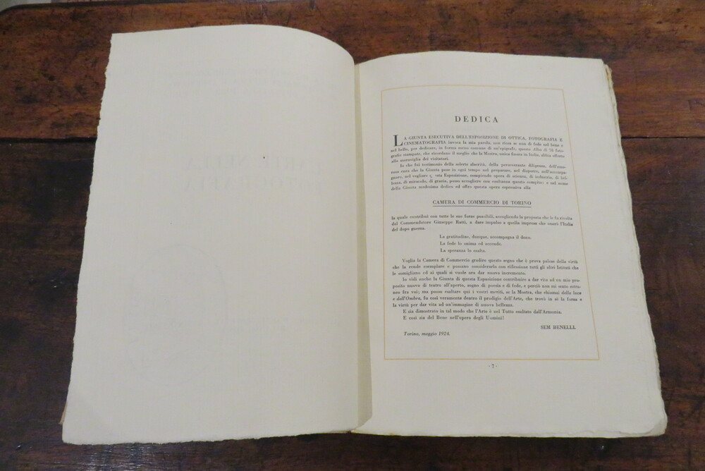 AA.VV. L’arte nella fotografia. Prima Esposizione Internazionale di fotografia ottica e cinematografia – Primavera 1923 - Torino.