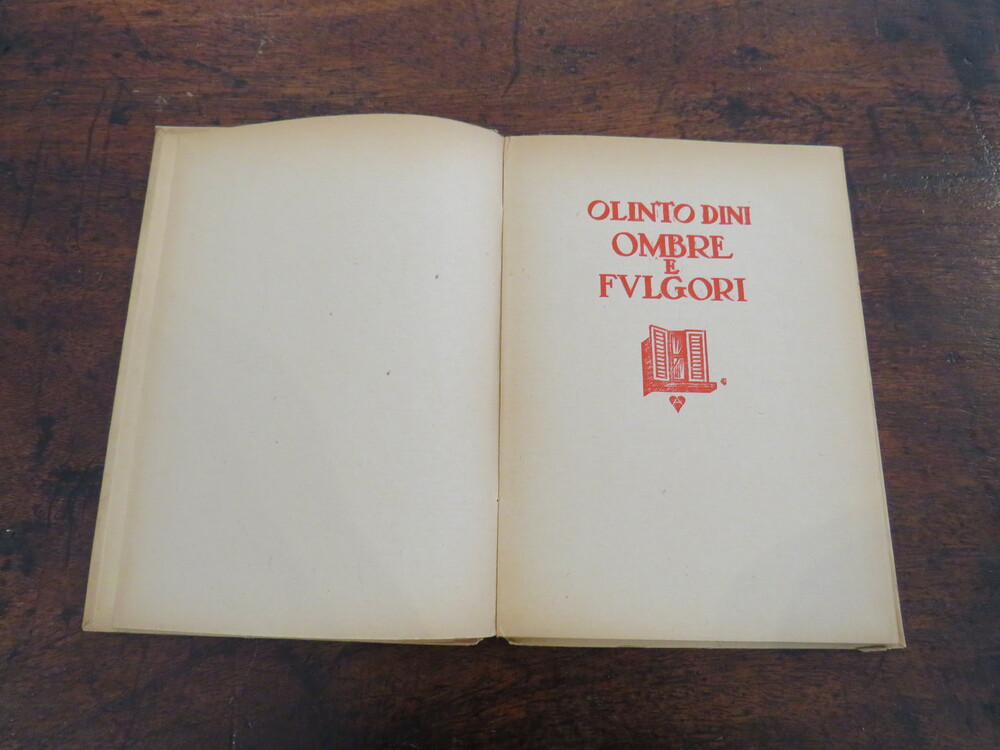 OLINTO DINI. Ombre e fulgori.