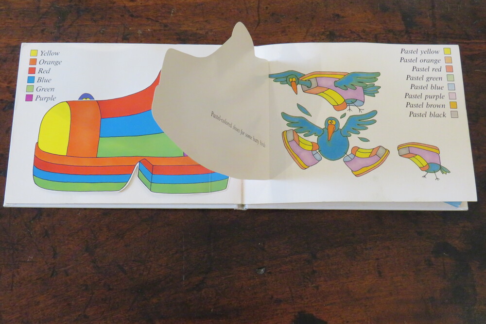 RON AND ATIE VAN DER MEER. Funny Shoes. A Lift-the-Flap Color Book with a Surprise Gift.