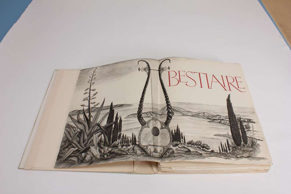 G. APOLLINAIRE. Le Bestiaire ou Cortège d'Orphée. Illustré de burins originaux par TAVY NOTTON.